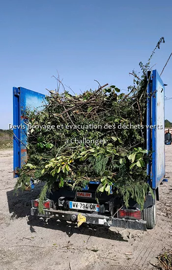 Devis Broyage et évacuation des déchets verts  a Challonges