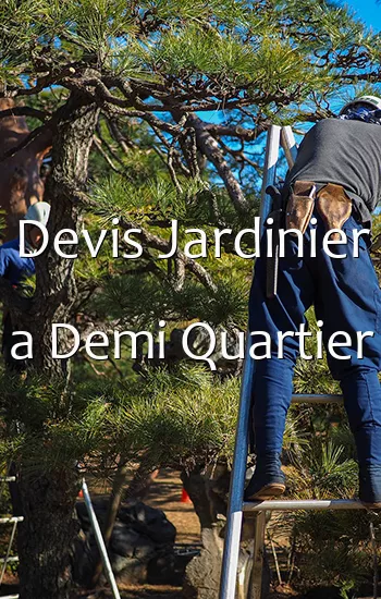Devis Jardinier a Demi Quartier
