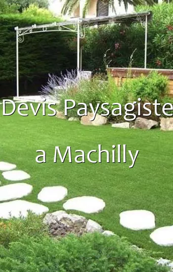 Devis Paysagiste a Machilly
