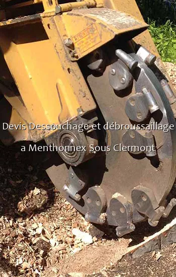 Devis Dessouchage et débroussaillage a Menthonnex Sous Clermont