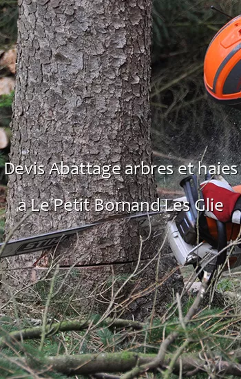Devis Abattage arbres et haies a Le Petit Bornand Les Glie