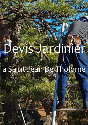 Devis Jardinier a Saint Jean De Tholome