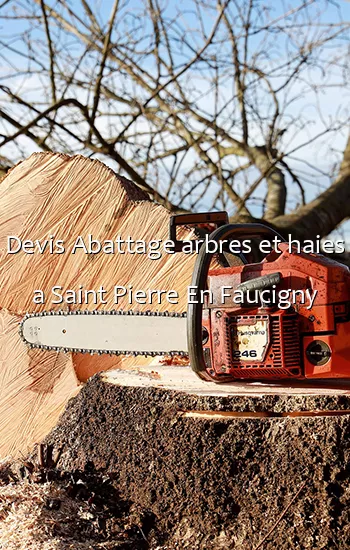 Devis Abattage arbres et haies a Saint Pierre En Faucigny